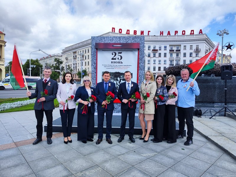 Работники РУП «Белсудэкспертобеспечение» приняли участие в культурно-патриотической акции, приуроченной ко Дню Независимости Республики Беларусь